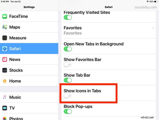 How to Enable Website Favicons in Safari Tabs on iPhone and iPad