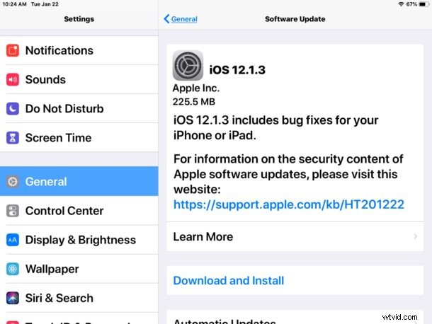 iOS 12.1.3 Released: Download Official IPSW Links for iPhone & iPad