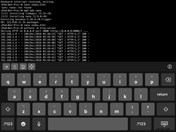 Easy Guide: Run a Simple Web Server on iPhone or iPad with iSH