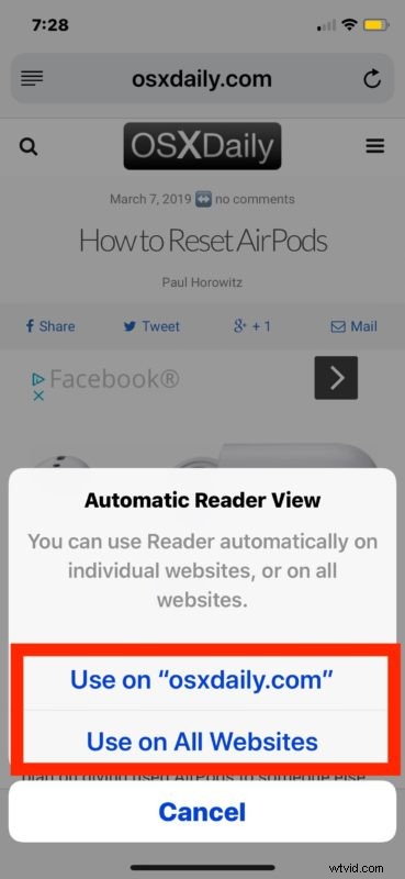 Enable Automatic Reader View in Safari on iPhone & iPad: Simple Step-by-Step Guide