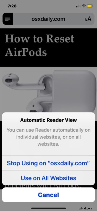 Enable Automatic Reader View in Safari on iPhone & iPad: Simple Step-by-Step Guide