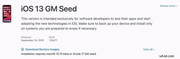 Download iOS 13 Golden Master (GM) Now for iPhone & iPod Touch – Developer Beta