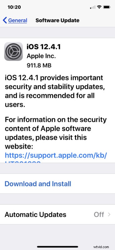 iOS 12.4.1 Now Available: Official IPSW Download Links & Security Fixes