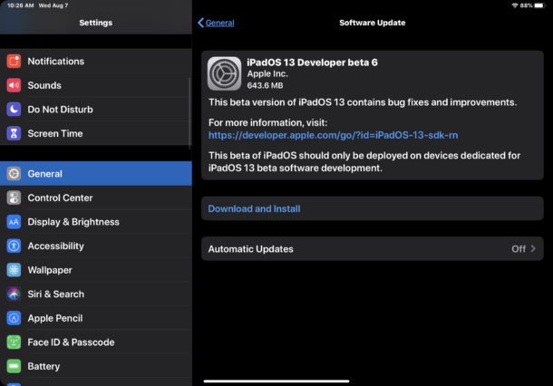 Apple Releases iOS 13 Beta 6 and iPadOS 13 Beta 6 for Developers – Download Now