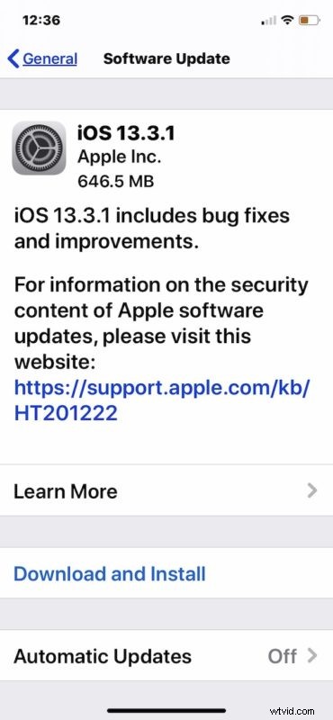 Apple Releases iOS 13.3.1 and iPadOS 13.3.1: Bug Fixes & Security Updates for iPhone & iPad