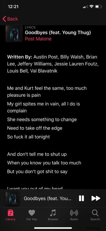 How to View Full Song Lyrics in Apple Music on iPhone & iPad: Easy Guide