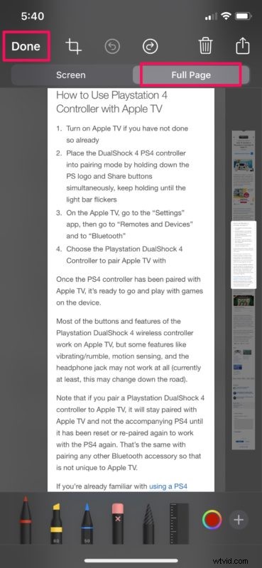 How to Capture Full-Page Screenshots in Safari on iPhone and iPad