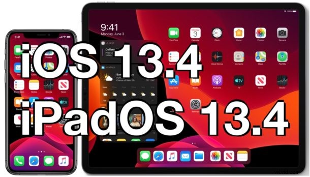 iOS 13.4 and iPadOS 13.4 Released: Direct IPSW Download Links