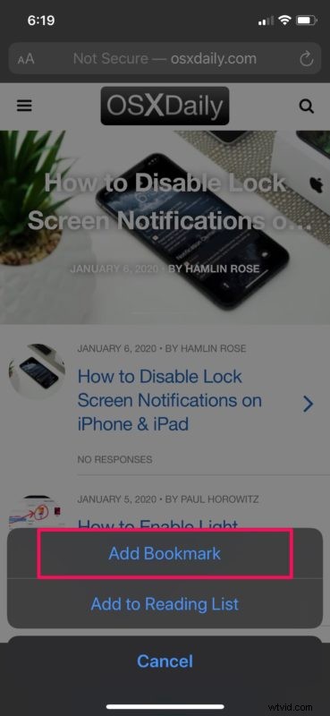How to Bookmark Websites in Safari on iPhone and iPad: Step-by-Step Guide