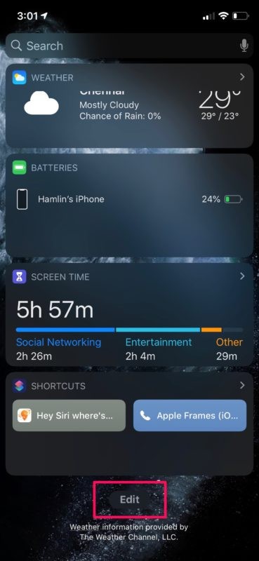 How to Add Widgets to Today View on iPhone and iPad (iOS 13 and Earlier)