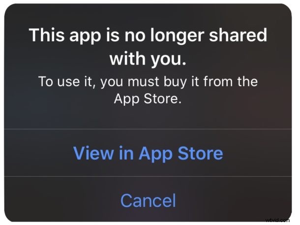 How to Fix  This App Is No Longer Shared with You  Error on iPhone & iPad