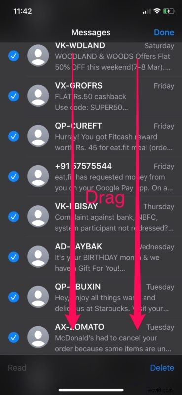 How to Quickly Multi-Select Emails, Messages, Notes & Files on iPhone & iPad with Two-Finger Tap & Drag