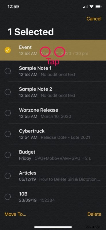 How to Quickly Multi-Select Emails, Messages, Notes & Files on iPhone & iPad with Two-Finger Tap & Drag