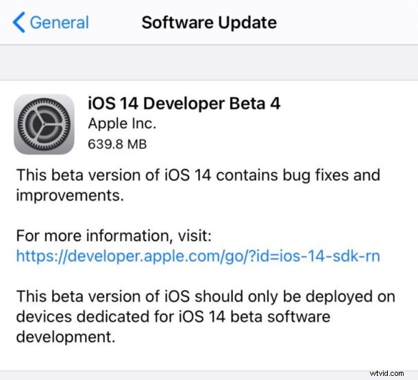 iOS 14 Beta 4 & iPadOS 14 Beta 4 Released: Download Now for Developers & Public Beta