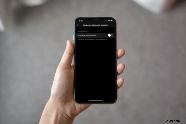 How to Disable Automatic iOS & iPadOS Update Downloads on iPhone and iPad