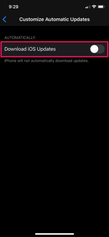 How to Disable Automatic iOS & iPadOS Update Downloads on iPhone and iPad