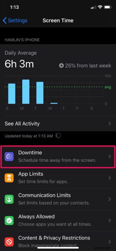 How to Easily Set Up Screen Time Downtime on iPhone and iPad
