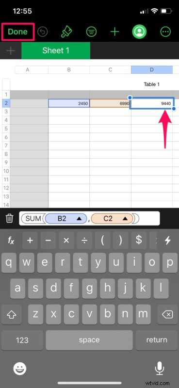 How to Use Formulas in Apple Numbers on iPhone and iPad: Step-by-Step Guide