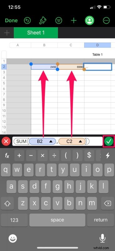 How to Use Formulas in Apple Numbers on iPhone and iPad: Step-by-Step Guide