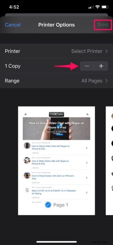 How to Print Wirelessly from iPhone or iPad to Any Printer Using AirPrint