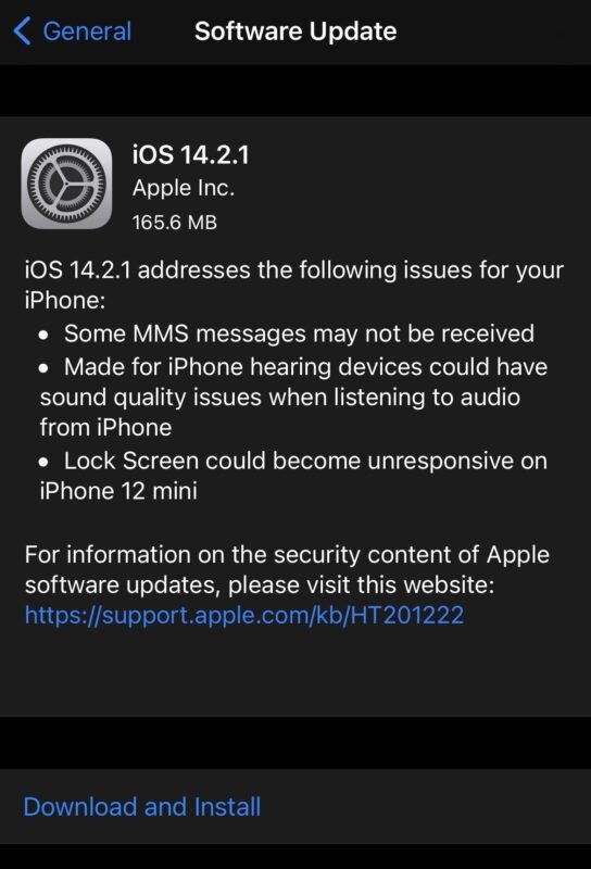 Apple Releases iOS 14.2.1 Update for iPhone 12: Key Bug Fixes for MMS, Audio & Lock Screen