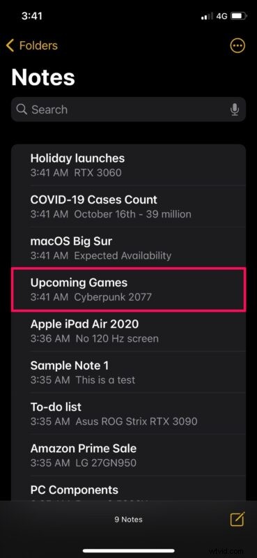 How to Pin Important Notes to the Top of the Notes App on iPhone & iPad