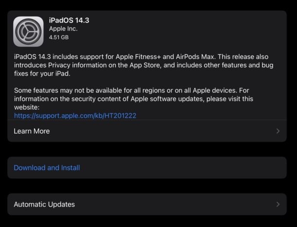 Apple Releases iOS 14.3 & iPadOS 14.3: Download Now for AirPods Max, Fitness+ & Security Fixes