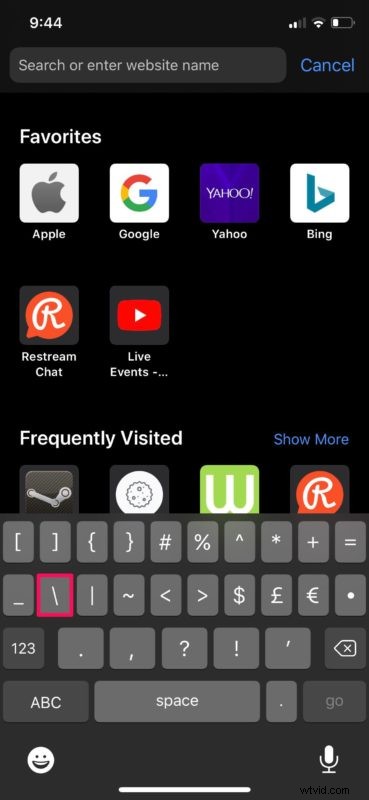 How to Easily Type Backslash (\) on iPhone and iPad Keyboards