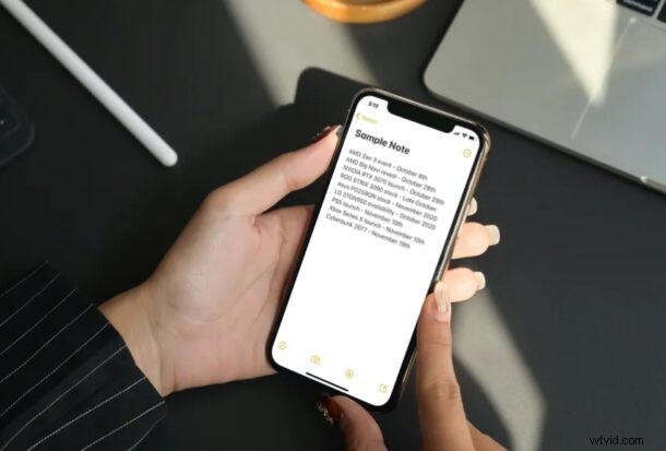 How to Change Note Background Color in Notes App on iPhone & iPad