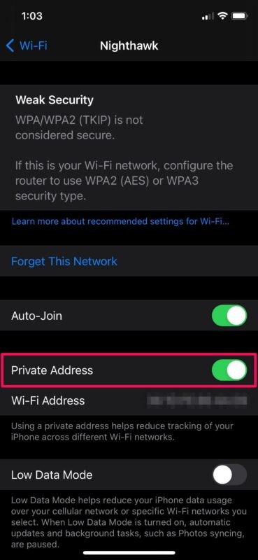 How to Enable or Disable Private Wi-Fi Addresses on iPhone & iPad for Enhanced Privacy
