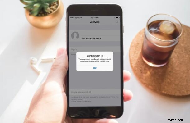 How to Fix  Maximum Number of Free Accounts Activated on iPhone  Error: Step-by-Step Guide