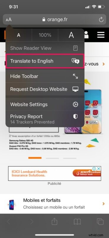 How to Translate Webpages in Safari on iPhone & iPad: Built-in Feature Guide