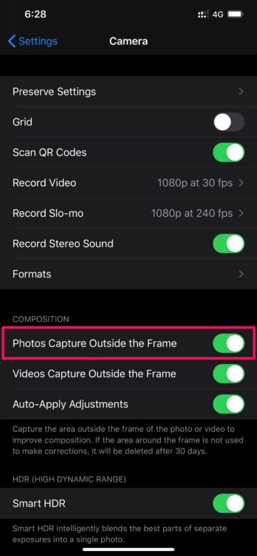 How to Adjust Photo Framing After Capture on iPhone 11 and Later