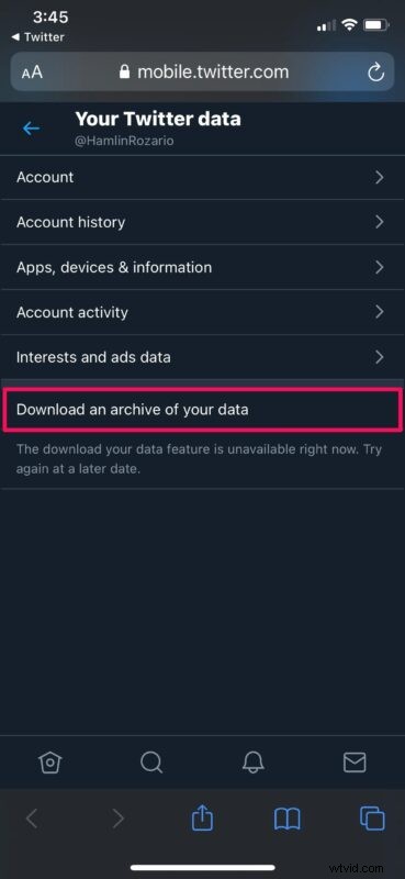 How to Download Your Complete Twitter Data Archive on iPhone or iPad