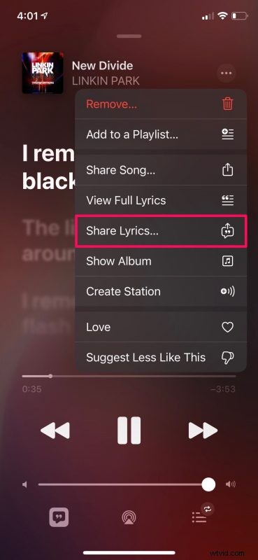 How to Share Song Lyrics in Apple Music on iPhone and iPad: Easy Step-by-Step Guide
