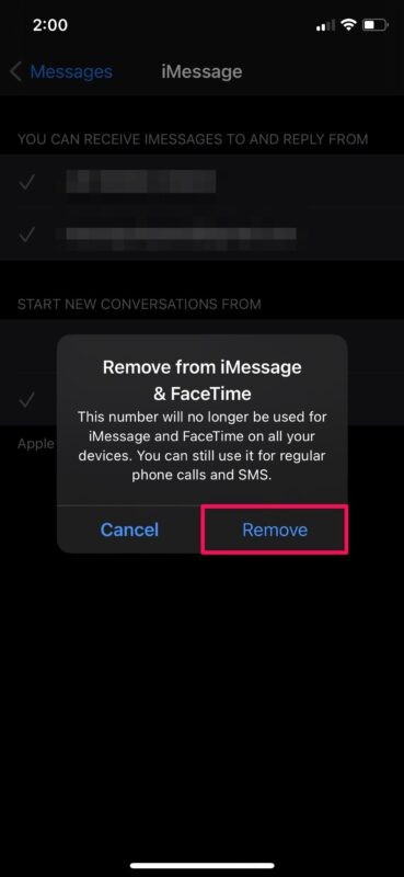 How to Remove or Change Phone Number from iMessage and FaceTime on iPhone and iPad
