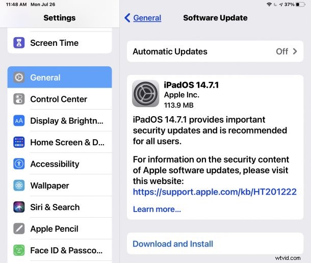 Apple Releases iOS 14.7.1 and iPadOS 14.7.1 with Critical Security Fixes