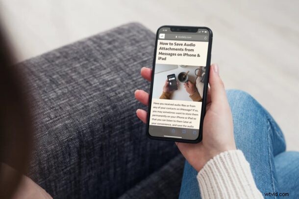 How to Customize Font and Background in Safari Reader View on iPhone and iPad