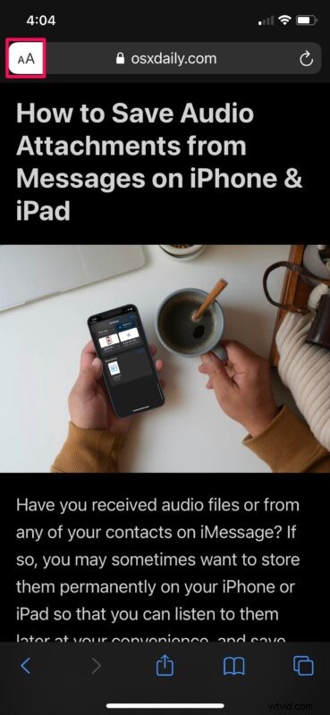 How to Customize Font and Background in Safari Reader View on iPhone and iPad