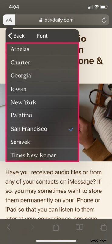 How to Customize Font and Background in Safari Reader View on iPhone and iPad