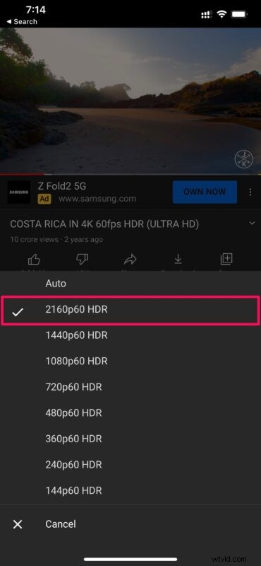 How to Watch 4K YouTube Videos on iPhone and iPad: Step-by-Step Guide
