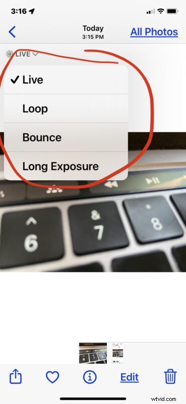 How to Easily Change Live Photo Effects on iPhone and iPad (Loop, Bounce, Long Exposure)