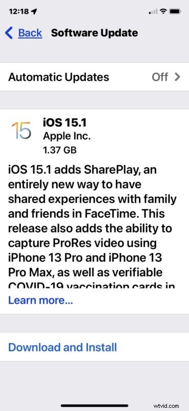 iOS 15.1 and iPadOS 15.1 Now Available: SharePlay, Vaccine Cards, Live Text, ProRes Video & More