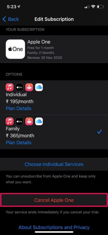 Cancel Apple One Free Trial on iPhone & iPad: Avoid Charges with Easy Steps