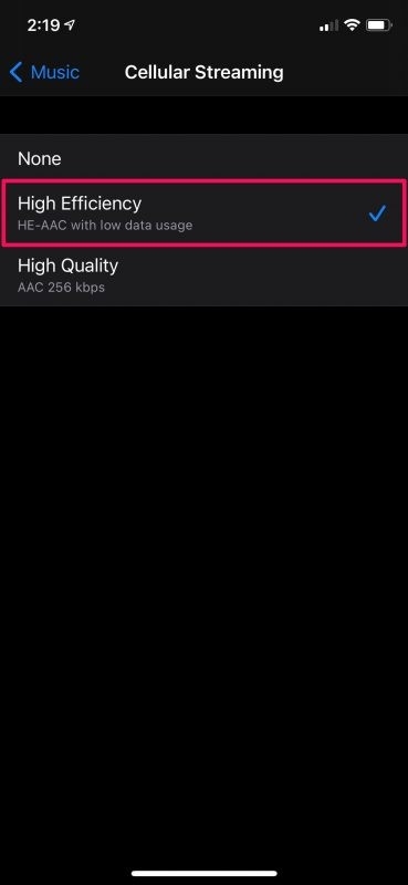 Save Cellular Data: Enable Low Data Mode for Apple Music on iPhone