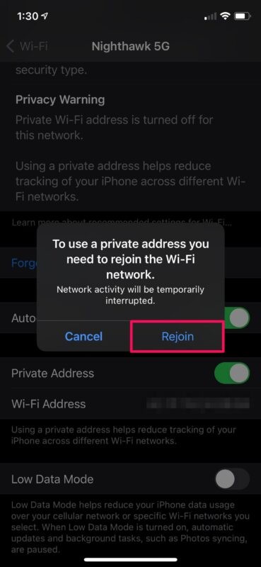 How to Enable Private Wi-Fi Address on iPhone and iPad for Better Privacy