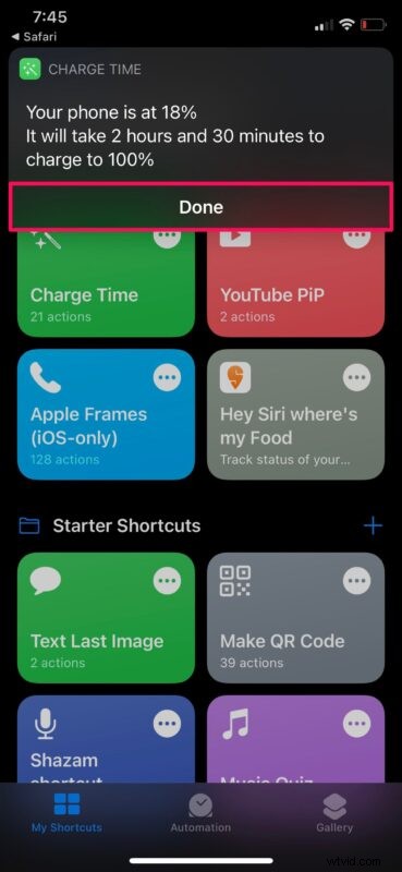 Effortlessly Check iPhone & iPad Charging Time with iOS Shortcuts