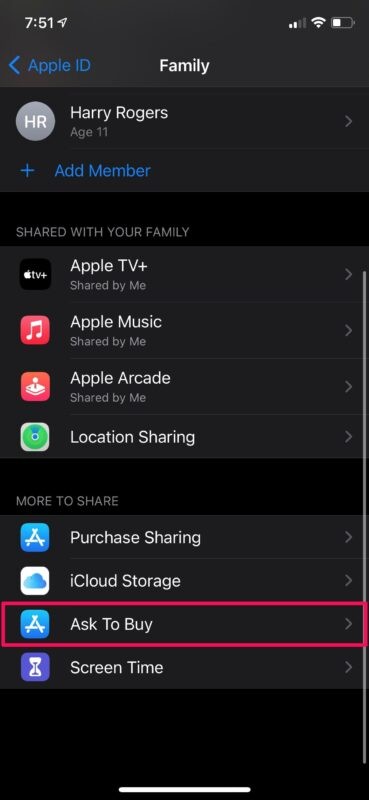 How to Enable or Disable  Ask to Buy  for Family Sharing on iPhone and iPad