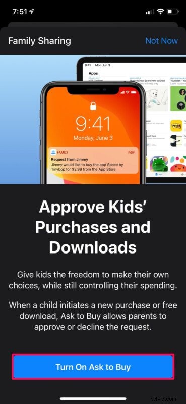 How to Enable or Disable  Ask to Buy  for Family Sharing on iPhone and iPad