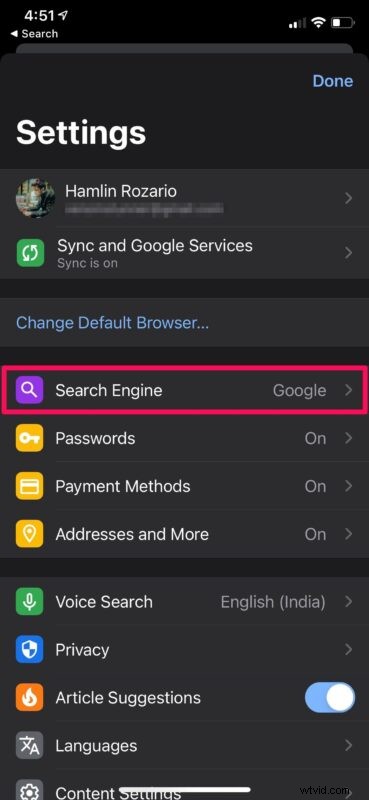 How to Easily Change Default Search Engine in Chrome on iPhone & iPad
